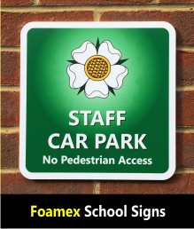 Foamex PVC School Signs